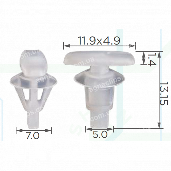 C 4130 Кліпса VW Skoda Seat Audi 4L0837485