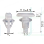 C 4130 Кліпса VW Skoda Seat Audi 4L0837485