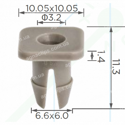 C 4134 Кліпса VW Skoda Seat Audi N90535301 N90535307