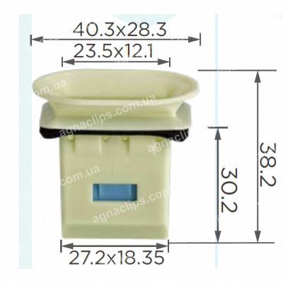 C 4076 Кліпса BYD BYDQ837S10 1344304900 кріплення переднього сидіння