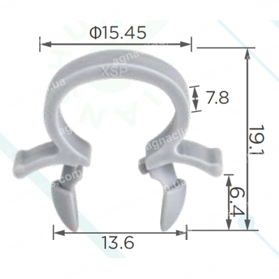 C 4241 Хомут проводки VW Porsche 477971851