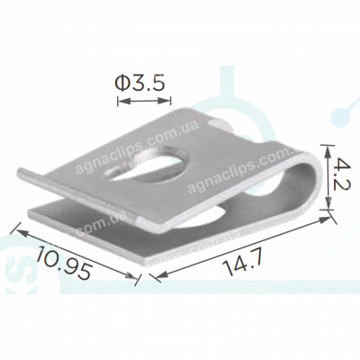 H 2360 Скоба 11х15 Toyota Lexus 9018305040