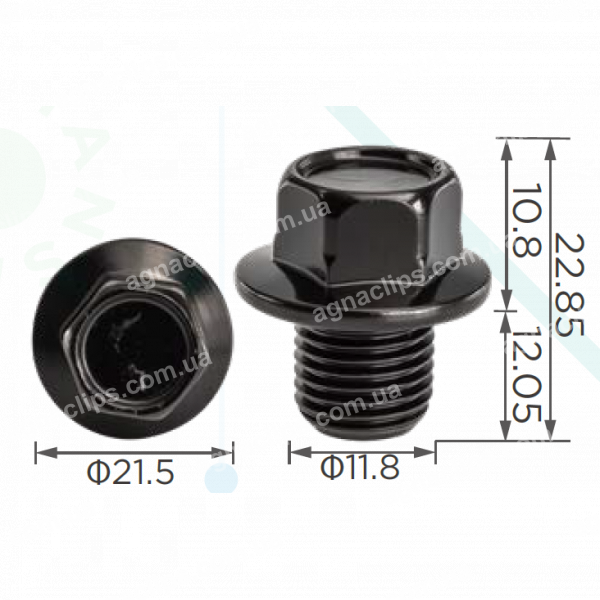 H 2365 Болт M12x12 Nissan Infiniti 1112801M00 1112801M00C113