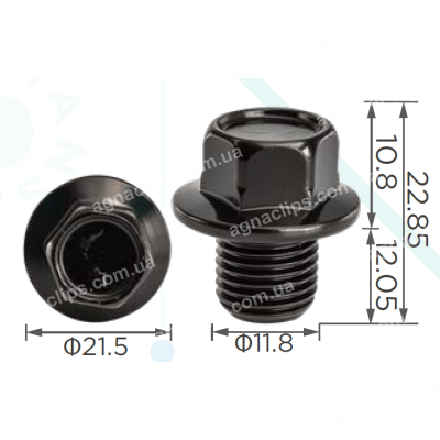 H 2365 Болт M12x12 Nissan Infiniti 1112801M00 1112801M00C113