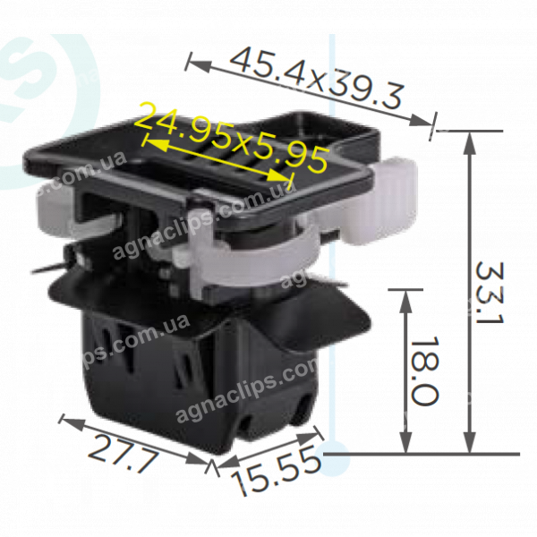 C 3957 Кліпса Honda 82138T2A003 кріплення сидіння