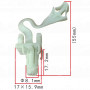C 3960 Кліпса Toyota 62217-42050 6221742050 облицювання стійки лобового скла
