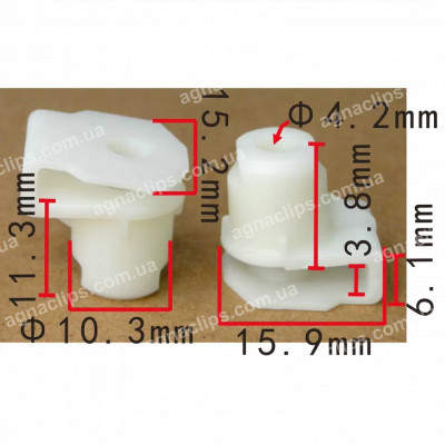C 4118 Кліпса Peugeot Citroen 6935E0 кріплення протитуманної фари