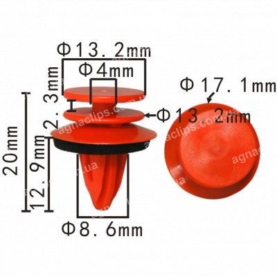 C 4136 Кліпса VW Audi WHT003736 кріплення спойлера