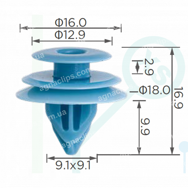 C 4141 Кліпса Suzuki 0940908331 0940908331000 кріплення обшивки дверей