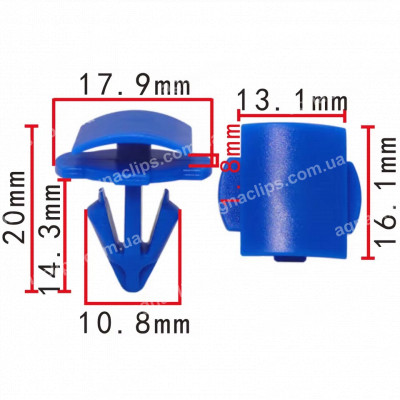 C 4143 Кліпса VW 2GA853585A кріплення молдингу порога та двері