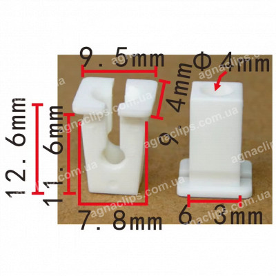 C 4147 Кліпса Chery QQ S116101021 S116101021AB обшивка дверей