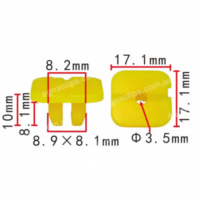 C 4164 Кліпса BYD 1021528300 BYDQ398S4812 кріплення молдингу та панелі приладів