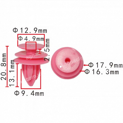 C 4165 Кліпса Nissan Infiniti 0155310731 155310731 обшивка дверей