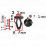 C 4168 Кліпса Toyota Lexus 9046704032 90467-04032