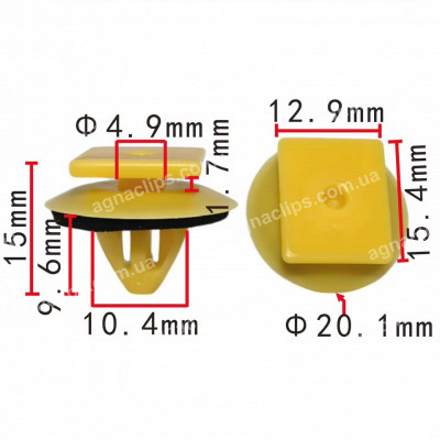 C 4192 Кліпса Hyundai Kia 861792V010 кріплення накладки кузова