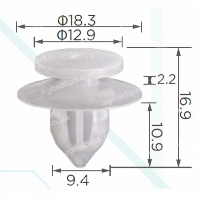 C 4139 Кліпса Great Wall 5006305S08 обшивка стійок