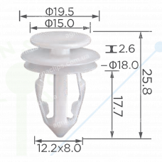 C 4154 Кліпса кріплення панелі