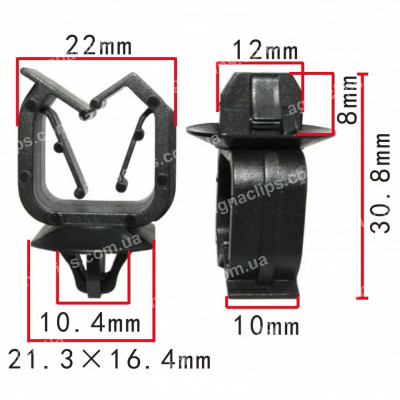 C 4158 Кліпса проводки BYD S65207221 1053454300