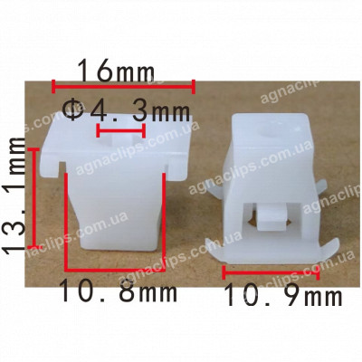 C 4177 Кліпса Peugeot Citroen 9817524380 кріплення деталей салону