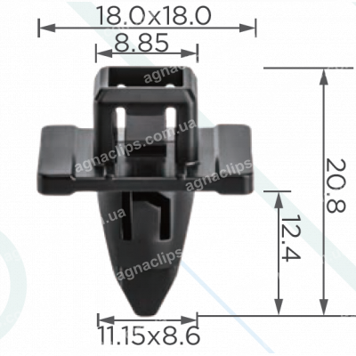 C 4248 Кліпса Toyota Lexus 6111835010 ущільнювача арки крила