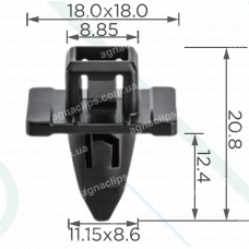 C 4248 Кліпса Toyota Lexus 6111835010 ущільнювача арки крила