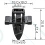 C 4248 Кліпса Toyota Lexus 6111835010 ущільнювача арки крила