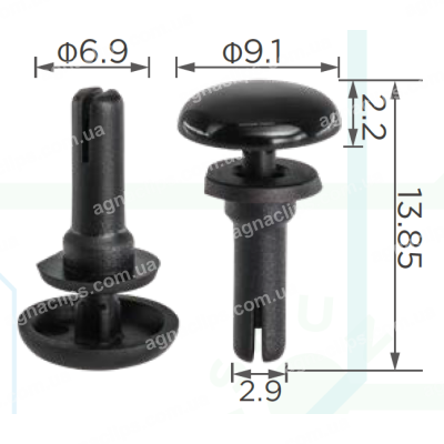 C 4111 Кліпса Tesla 1112572-00-A молдингу зовнішнього отвору
