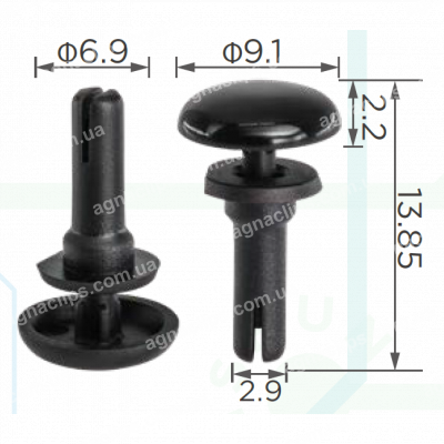 C 4111 Кліпса Tesla 1112572-00-A молдингу зовнішнього отвору