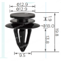 C 4197or Кліпса Land Rover Jaguar Volvo EYC106710 8616645 помаранчева