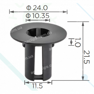 C 4215 Кліпса Hyundai Kia 1420806216 молдингу колісної арки