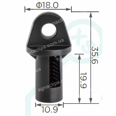 C 4277 Кліпса VW Skoda Seat Audi 701711367 фіксатор пружини троса гальма стоянки