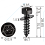 H 2421 Саморіз M6-2.5 x 25 Toyota Lexus 9015960215