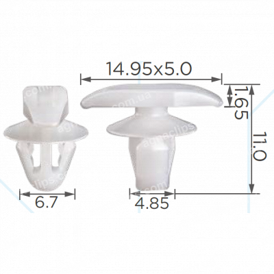 C 4199 Кліпса ущільнювача рожева