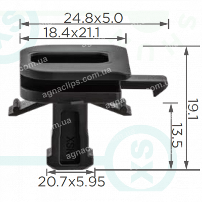 C 4129 Кліпса VW Skoda Seat Audi 5G0868563 обшивка дверей