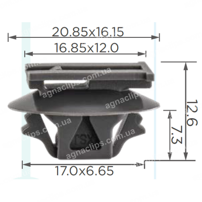 C 4170 Кліпса проводки Honda Acura 91534SWA003 91534 SWA 003