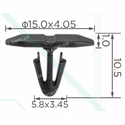 C 4180 Кліпса ущільнювача передніх дверей