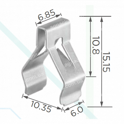 H 2419 Скоба Nissan Infiniti 969384U01A кріплення консолі