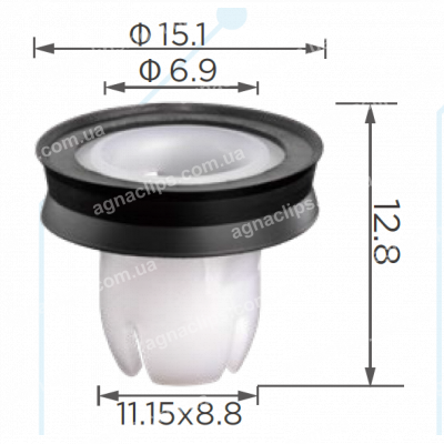 C 4161 Кліпса Nissan 769599DD0A кріплення молдингу