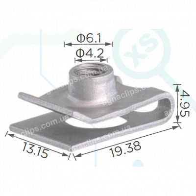 H 2401 Скоба M5 Tesla 1108798-00-A