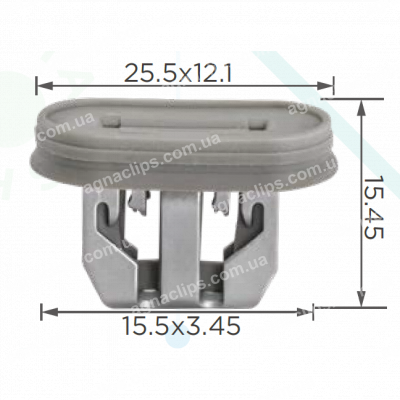 C 4108 Кліпса Tesla 1110167-00-A 111016700A кріплення накладки порога