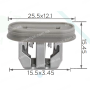 C 4108 Кліпса Tesla 1110167-00-A 111016700A кріплення накладки порога