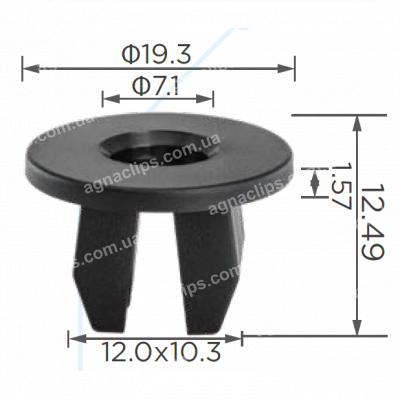 C 4307 Кліпса під саморіз