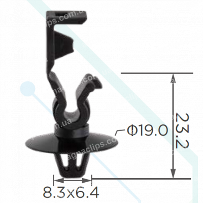 C 4308 Кліпса проводки