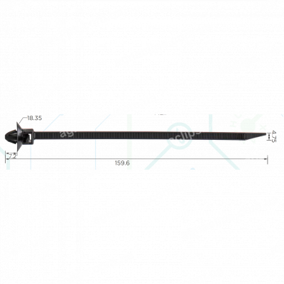C 3959 Хомут 4.8х160 мм VW Skoda Seat Audi N90205501