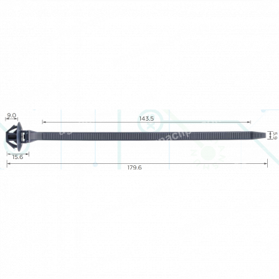 C 3745 Хомут Honda Acura 5,9x180 мм 91542SNA003 фіксації проводки