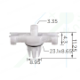 C 4128 Кліпса VW Skoda Seat Audi 8K0853585C кріплення молдингу даху