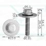 H 2418 Болт Tesla M6 x 28мм 1121401-00-C накладки порога