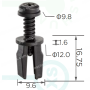 C 4201 Кліпса Ford GM 6181023 E844072S 1060191 W704181S300 кріплення обшивки багажника