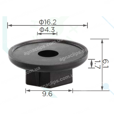 C 4203 Кліпса GM Opel Vauxhall Chevrolet Fiat 171953 90377951 підкрилок, бампера, молдингів