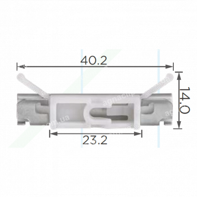C 4218 Кліпса BMW 51137379033 затискач жолобка, молдингу лобового скла